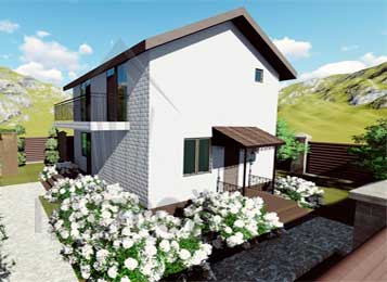 Проект: Двухэтажный жилой дом в СТ Ветеранов Эскадры